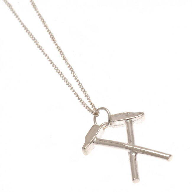 Premium West Ham West Ham United FC Sterling Silver Pendant & Chain HM