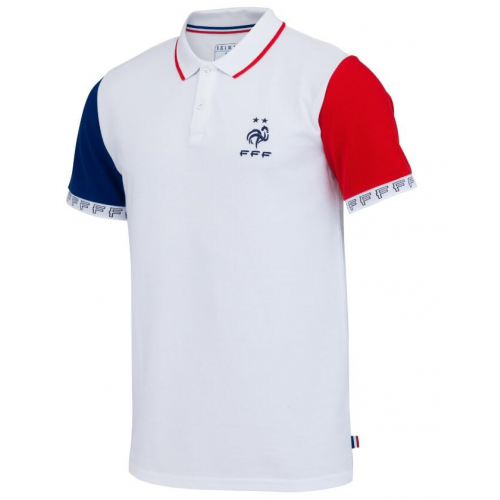2019-20 FRANCE WHITEREDBLUE POLO SHIRT - Official Replica 5515