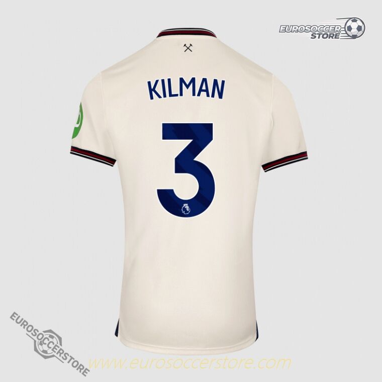 Away KILMAN 3 Jersey of West Ham United for the 25-26 season