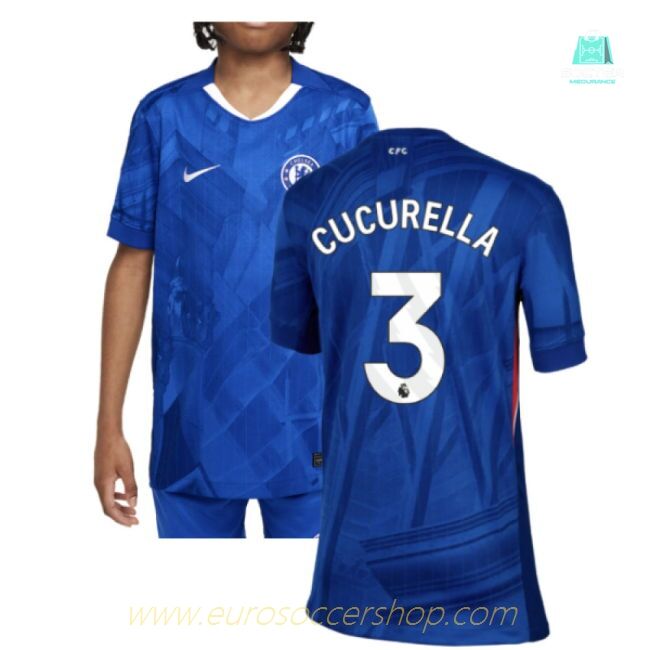2025-2026 Chelsea Home Shirt (Kids) (Cucurella 3)