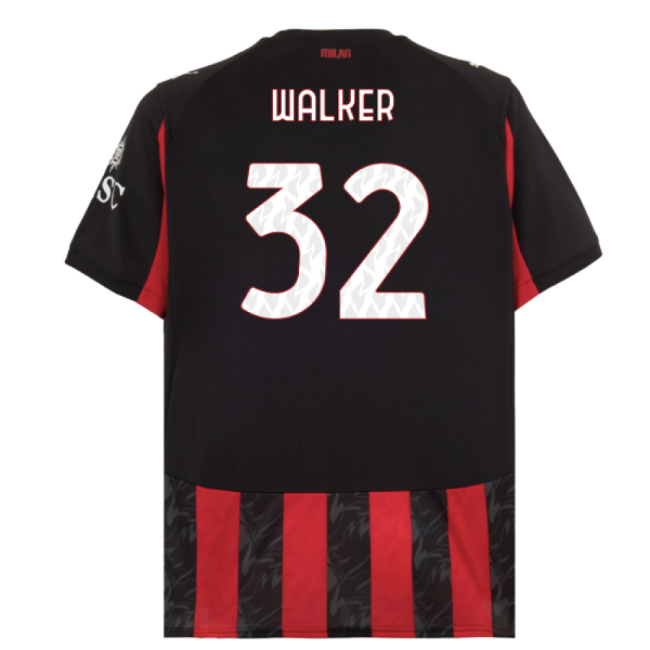 2025-2026 AC Milan Home Shirt for (Adult
