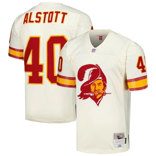 None Mike Alstott Legacy Jersey - Cream | NFL Player Jersey | NFL Foot