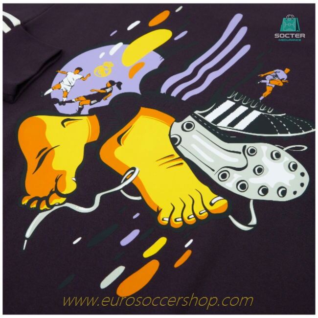 2024-2025 Real Madrid DNA Sweat Top (Aurora Black)