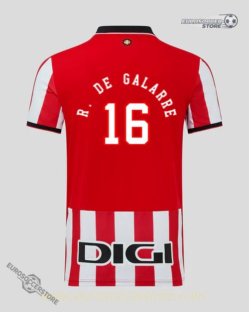 Athletic Club 25-26 Season Home R. DE GALARRE 16 Jersey