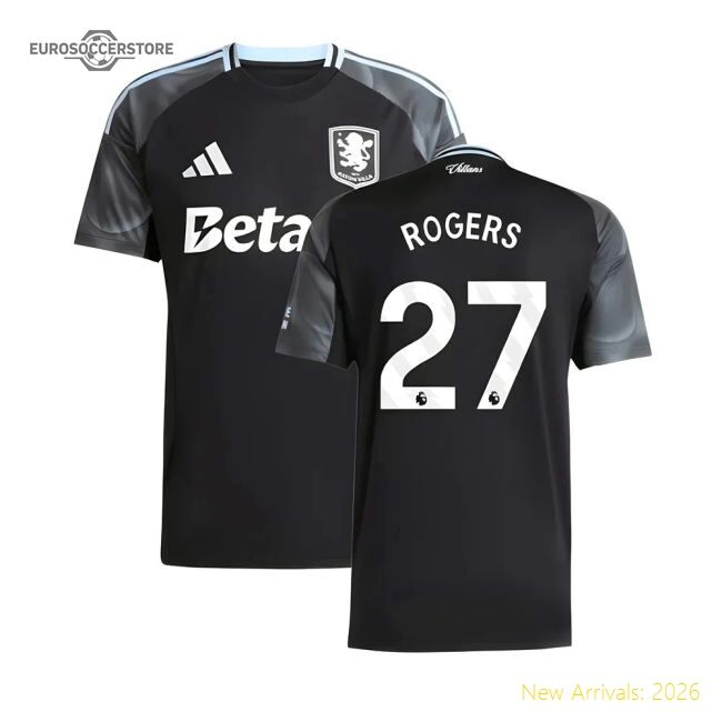 Official 2025-2026 Aston Villa Away Shirt (rogers 27) - Premium