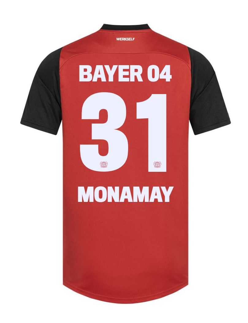 Bayer 04 Leverkusen MONAMAY 31 Home Football Jersey for the 24-25 Season