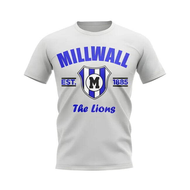 Match-Quality Millwall Established Football T-Shirt (White)