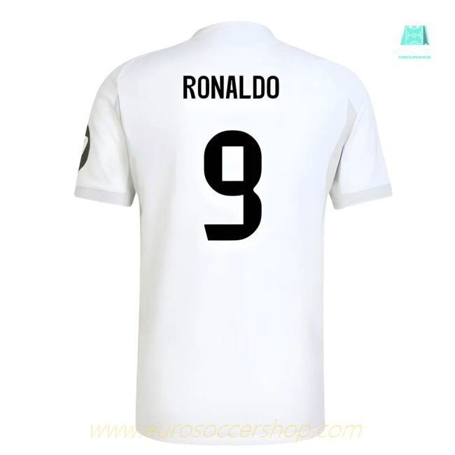 2025-2026 Real Madrid Authentic Home Shirt (Ronaldo 9)