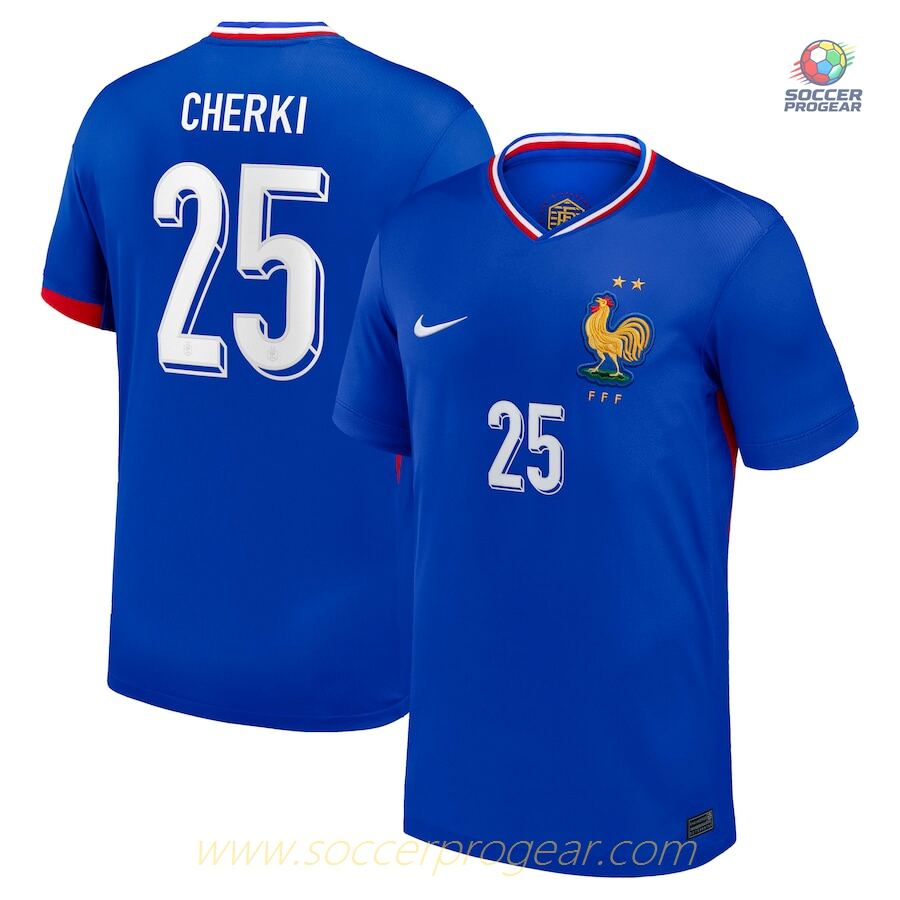 France National Team Home Team Soccer Shirt 2024/25 Collection Cherki