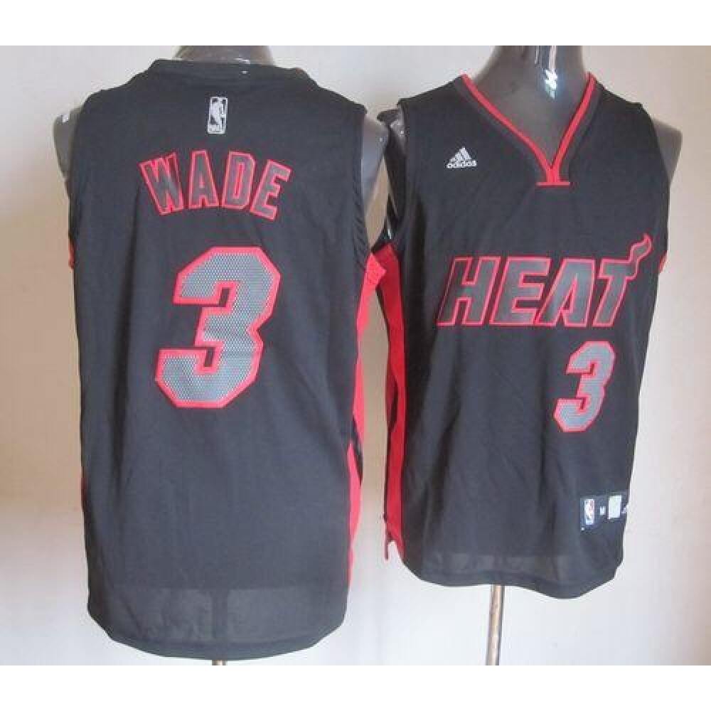 Game Day Retro Men's Heat #3 Dwyane Red Basketball Jersey