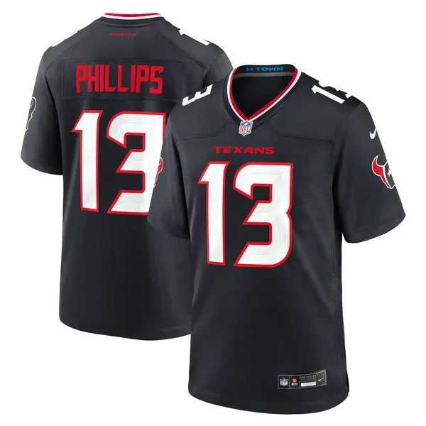 None Phillips Houston Game Jersey - Navy | NFL Player Jersey