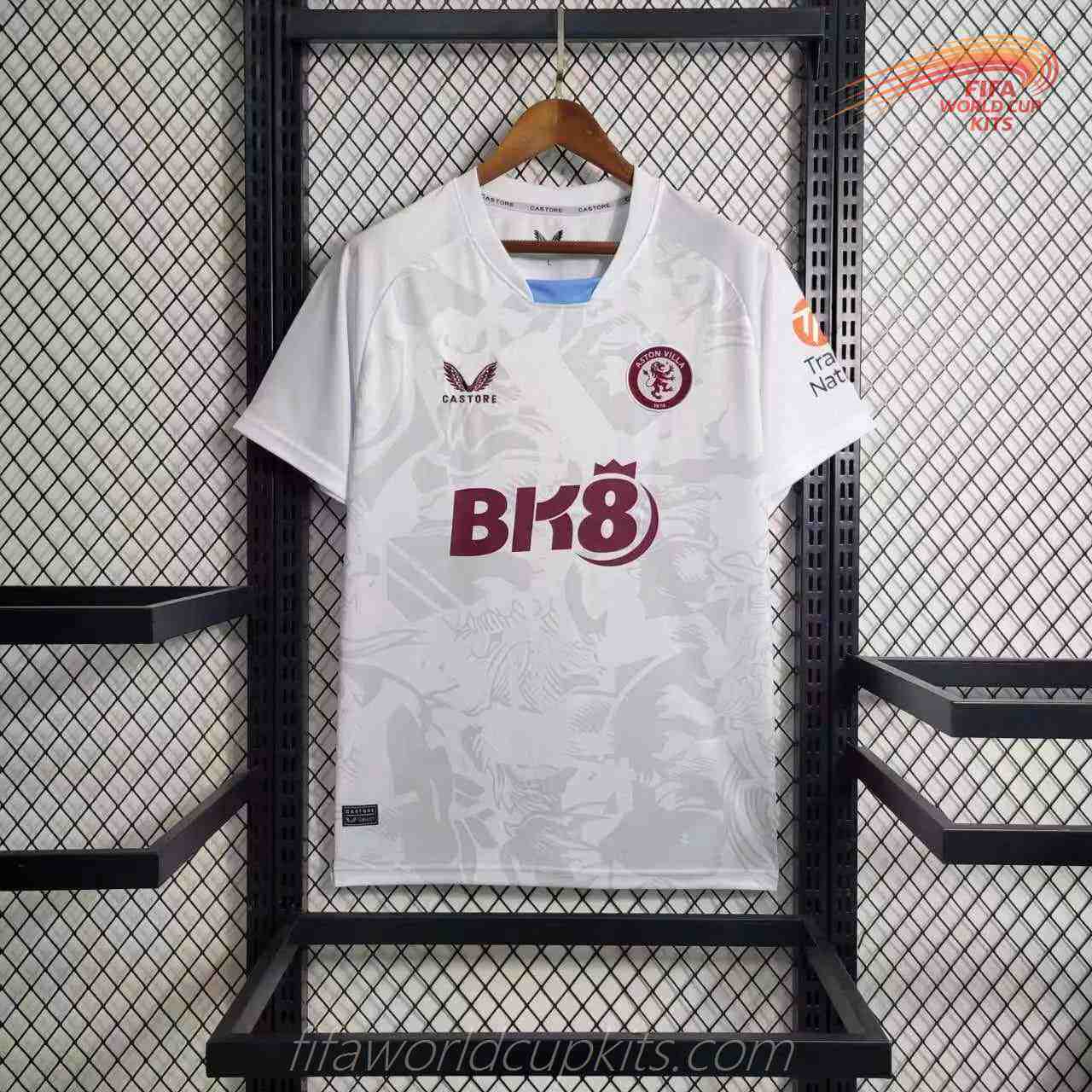 Aston Villa 23-24 Away White Football Kit
