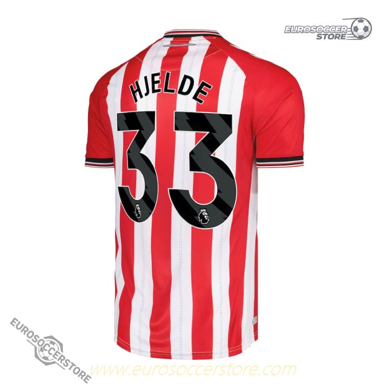 Sunderland 25-26 Season Home Jersey with HJELDE 33 Printing