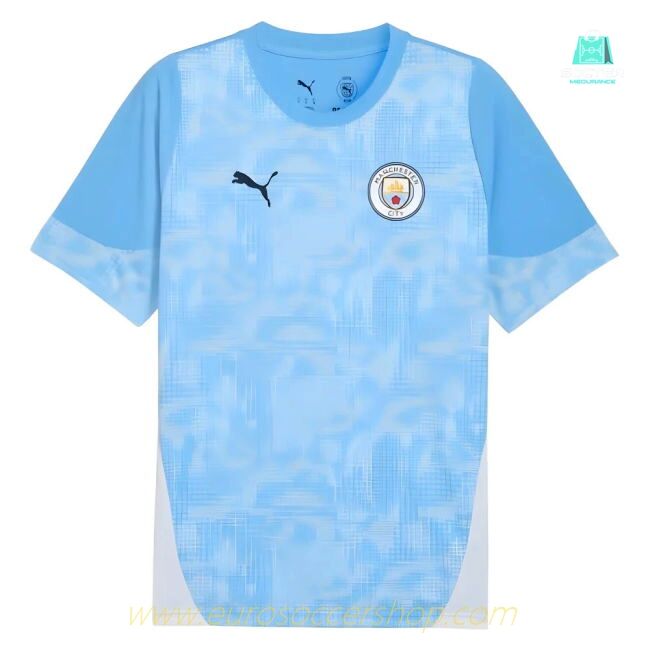 2025-2026 Man City Training Jersey (Light Blue) - Kids