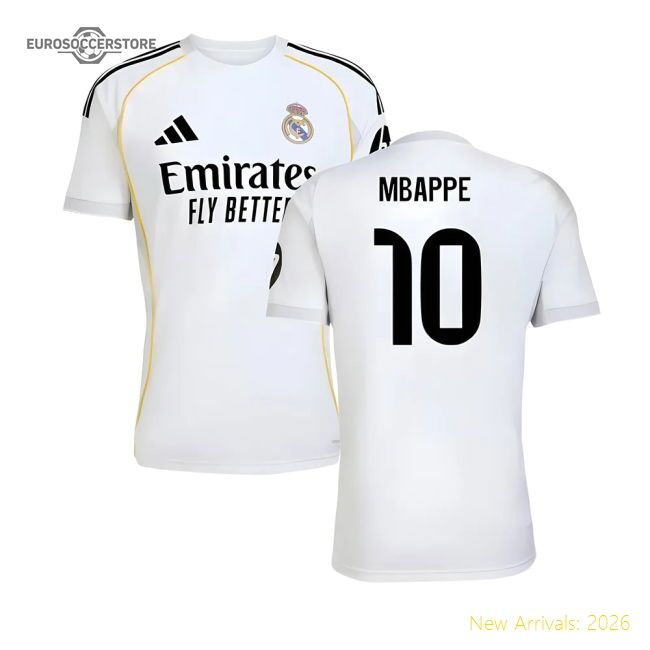 Superior 2025-2026 Real Madrid First Jersey (mbappe 10)