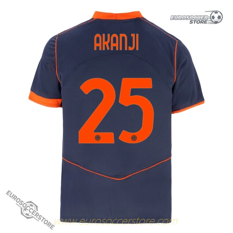 Inter Milan 25-26 Third Jersey with AKANJI 25 Printing