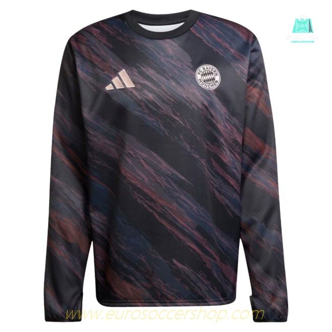 2025-2026 Bayern Munich Pre-Match Warm Top (Black)