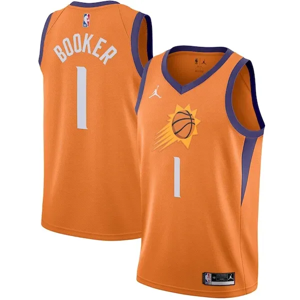 Devin Booker PHX Swingman Jersey - vintage Basketball - Orange