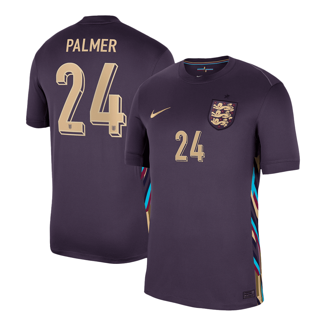 PALMER #24 England Away  Soccer Jersey Euro 2024 Authentic Kit