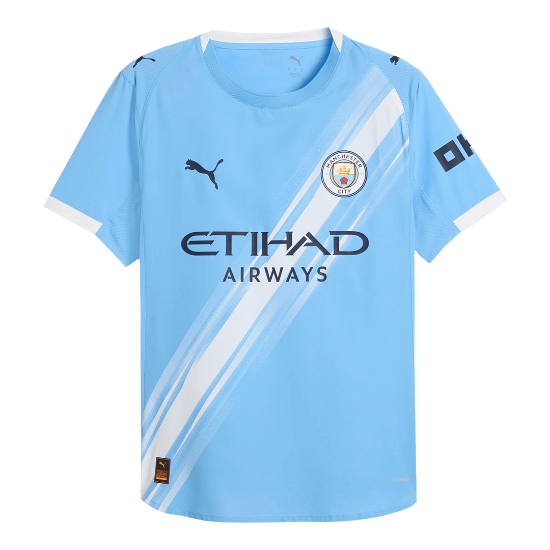 Manchester City Home Authentic Soccer Jersey 2025/26