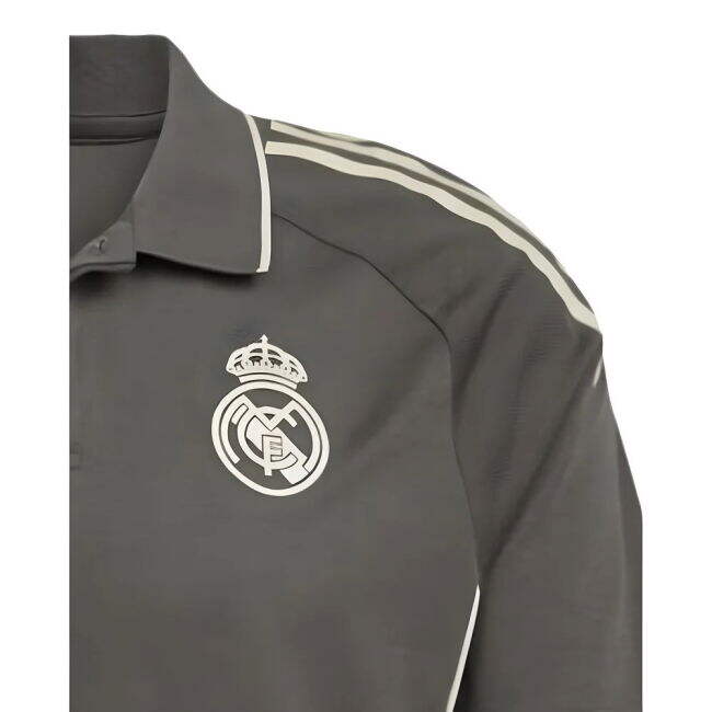 2025-2026 Real Madrid Polo Shirt (Utility Grey)