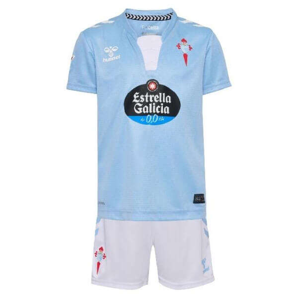 Kids Celta Vigo Home 2425 Soccer Kits ShirtShorts - Official Replica