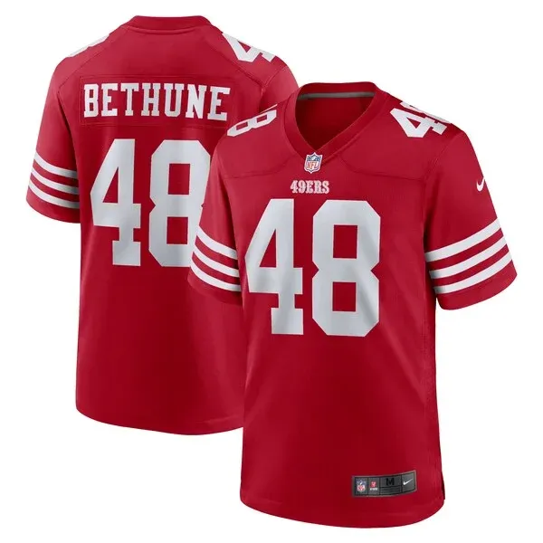 San Francisco 49ers Game Football Jersey - Scarlet S | team jersey