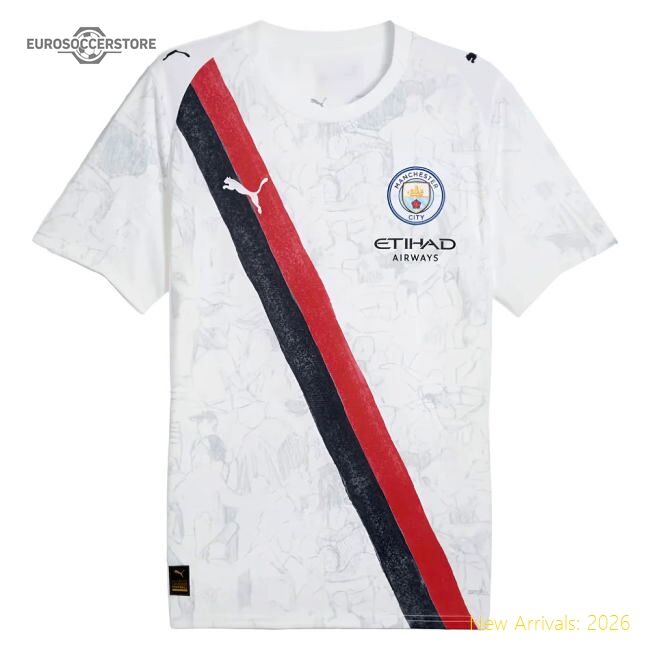 Premium 2025-2026 Kidsuper X Manchester City Cwc Shirt (white