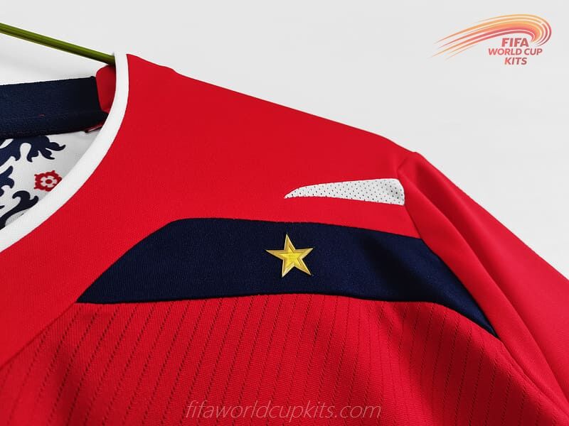 England 08-10 Away Red Football Kit