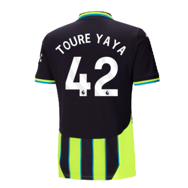 Man City Away Soccer Shirt 2024-20 Toure Yaya 42 M S