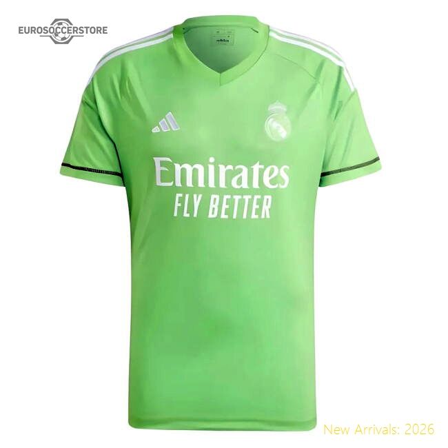 Luxury 2023-2024 Real Madrid Home Goalkeeper Shirt (solar Green) (c