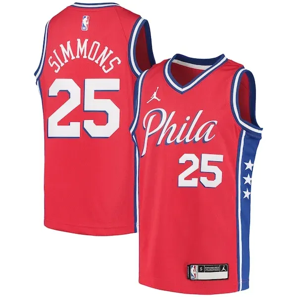 Ben Simmons PHI Swingman Jersey - exclusive swingman-jersey - Red