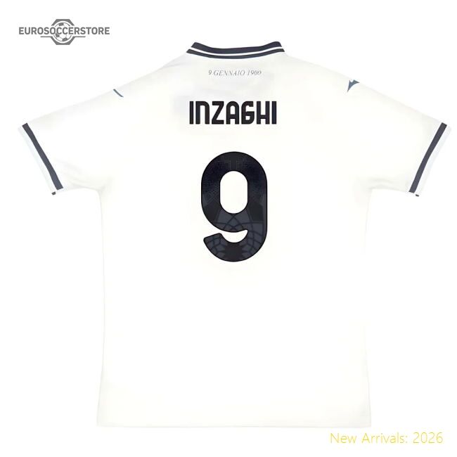 2025-2026 Ss Lazio Away Shirt (inzaghi 9) - Supporter Edition