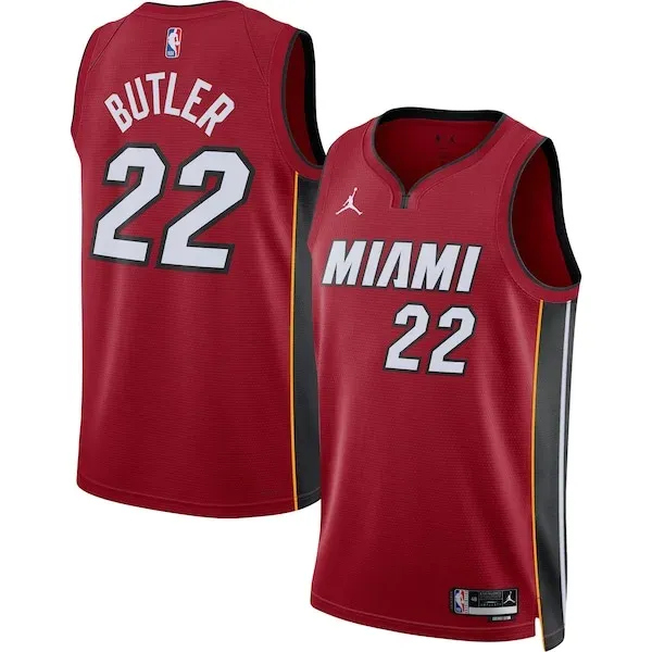 Jimmy Butler MIA Swingman Jersey - high-quality vintage - Red