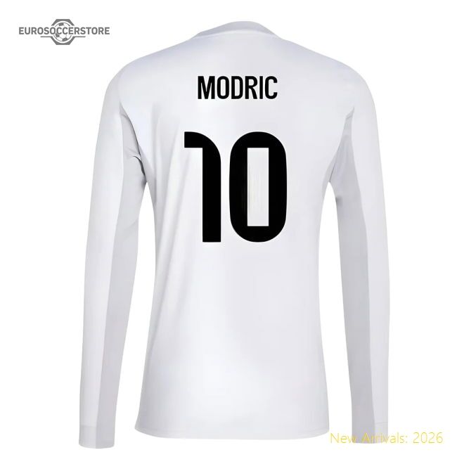 2025-2026 Real Madrid Home Premium Jersey Modric Adidas Climacool