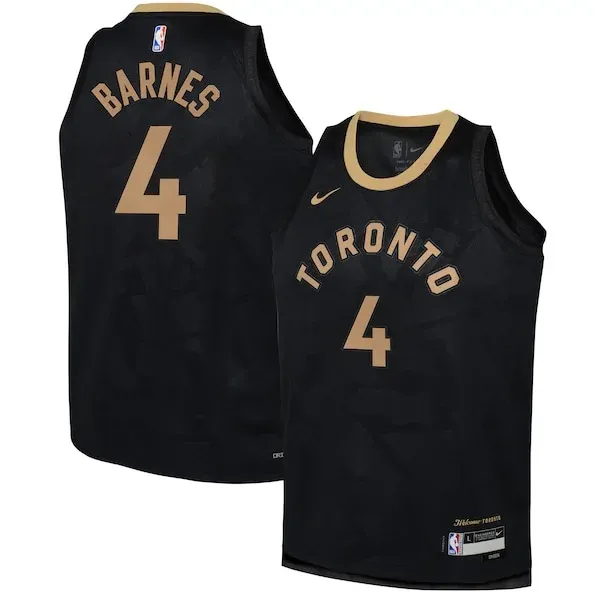 Scottie Barnes TOR Swingman Jersey - fashionable Basketball - Black #1