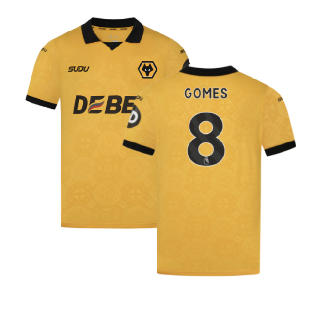 classic 2025-2026 Wolves Home Shirt (Gomes 8)