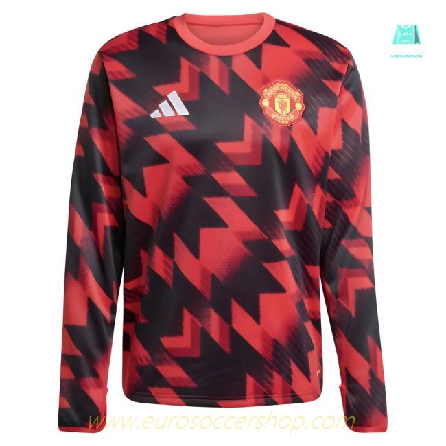 2025-2026 Man Utd Pre-Match Warm Top (Red)