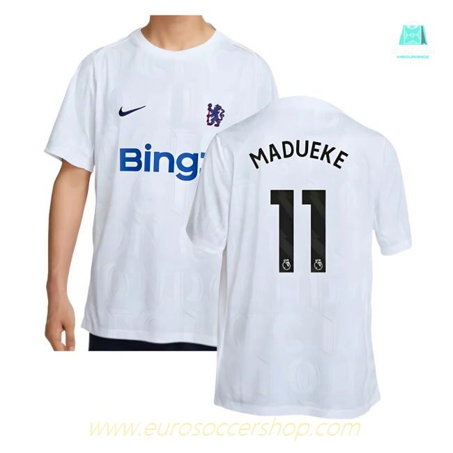 2025-2026 Chelsea Academy Pro Pre-Match Football Top (White) (Madueke 11)