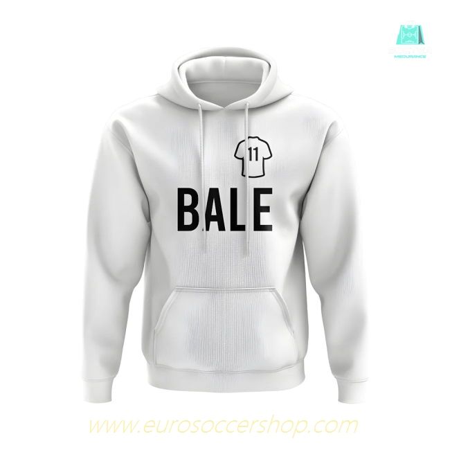 Gareth Bale Real Madrid Number Hoody (White)