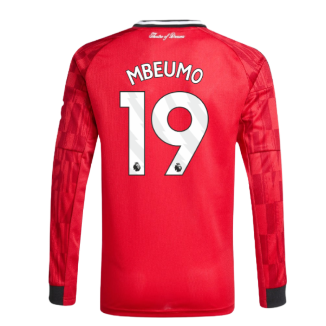 Official Licensed Football Man Utd Long Sleeve Home Shirt Kids Mbe...