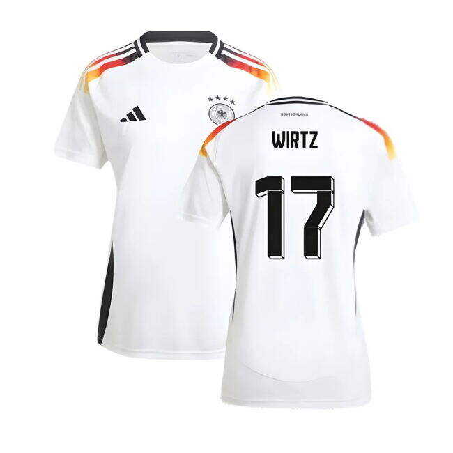 Cheap 2024-2025 Germany Home Shirt (Ladies) (Wirtz 17) Elegant