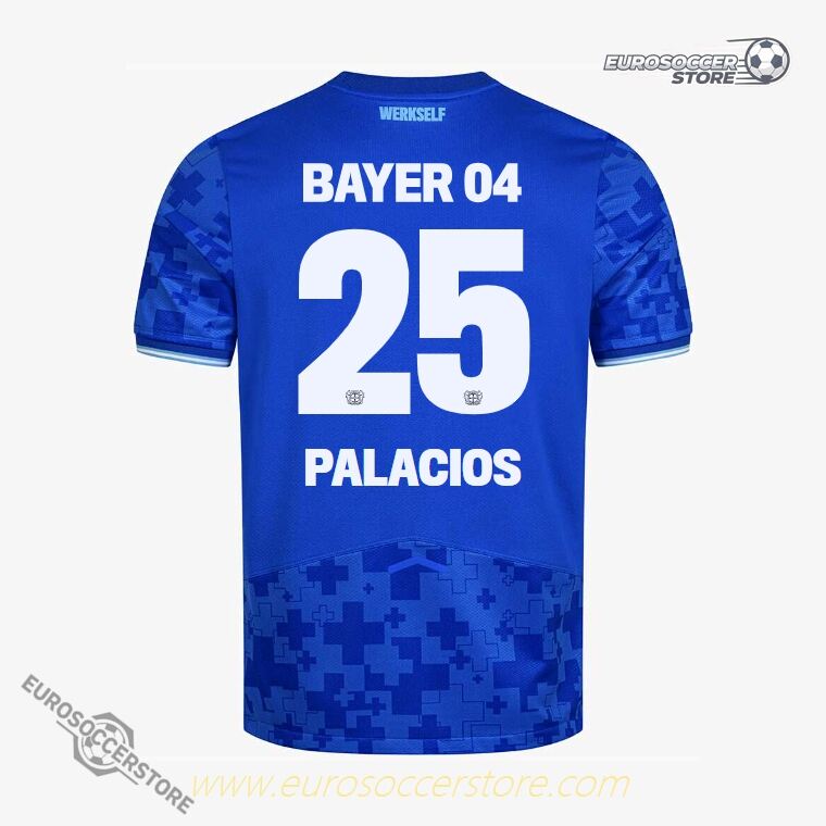 Bayer 04 Leverkusen's PALACIOS 25 Third Jersey for the 25-26 season.