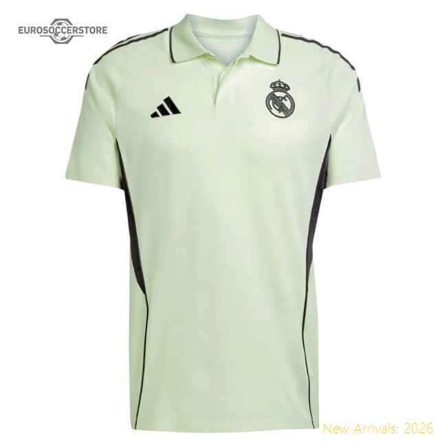 Premium 2025-2026 Real Madrid Polo Shirt (almost Lime) - Concept Creation