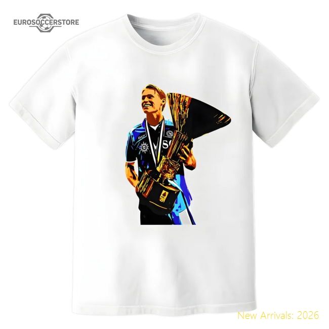 Official Scott Mctominay Napoli Serie A Trophy T-Shirt (White)