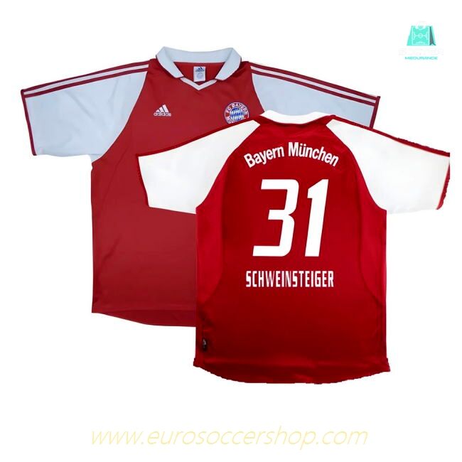 Bayern Munich 2003-04 Home Shirt ((Excellent) XL) (Schweinsteiger 31)
