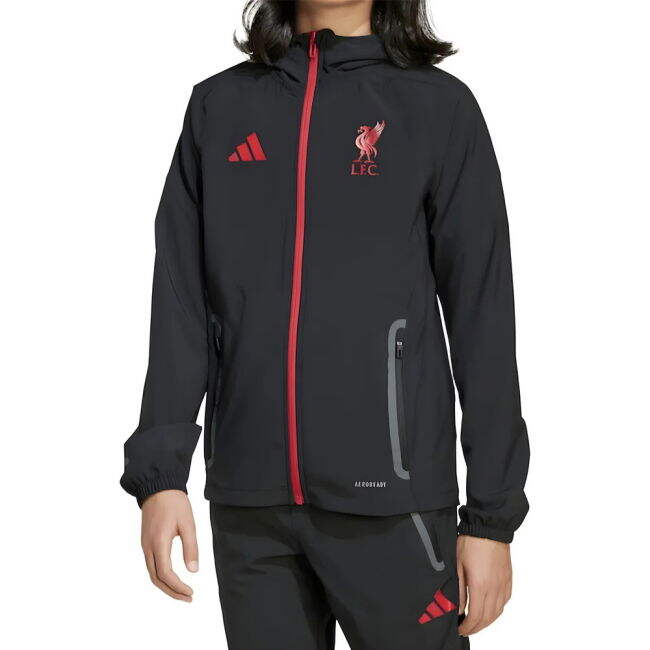 2025-2026 Liverpool Vis Tech Jacket (Black) - Kids