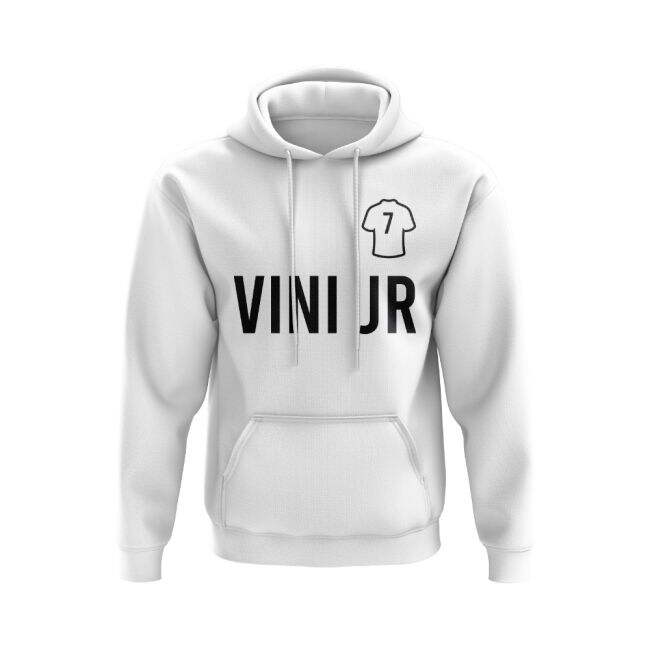 Vini Jr Real Madrid Number Hoody (White)