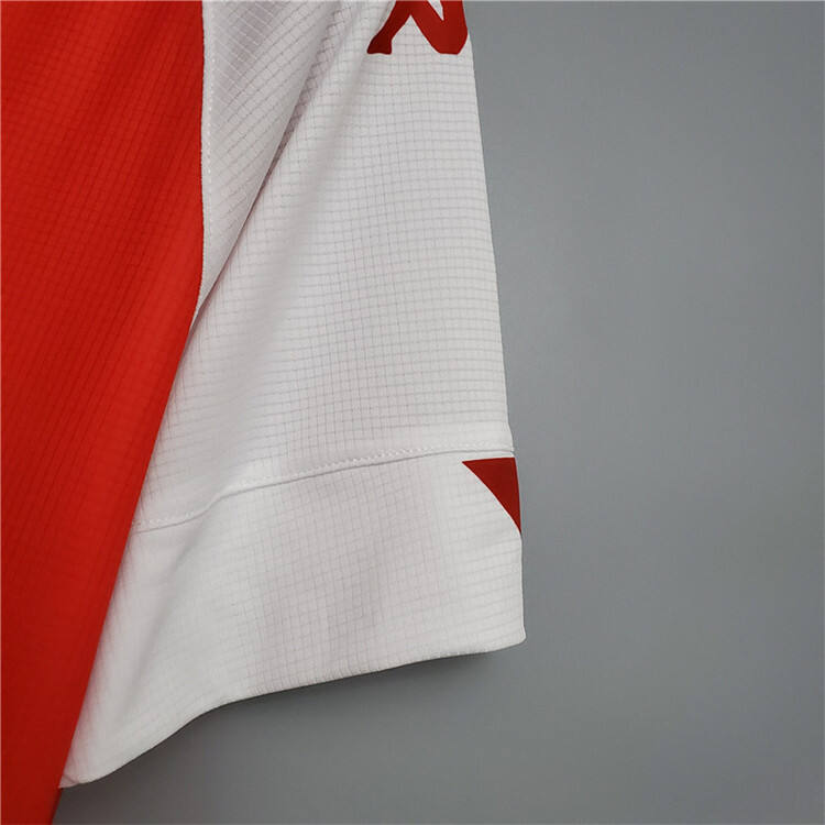 AS Monaco FC 20-21 Home RedWhite Soccer Jersey Football Shirt -