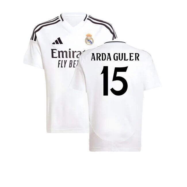 2024-2025 Real Madrid Home Shirt (Kids) (Arda Guler 15)